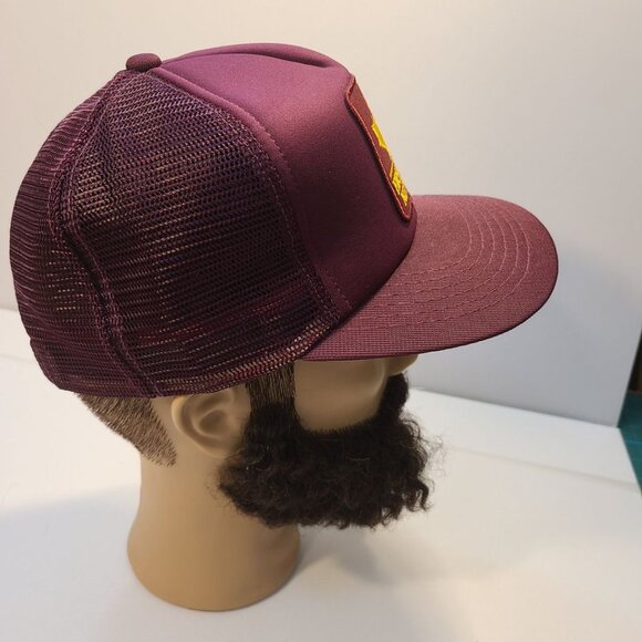 Vintage 90s Trucker Hat First Choice Network Patch Mesh Adjustable Hat - Picture 5 of 8